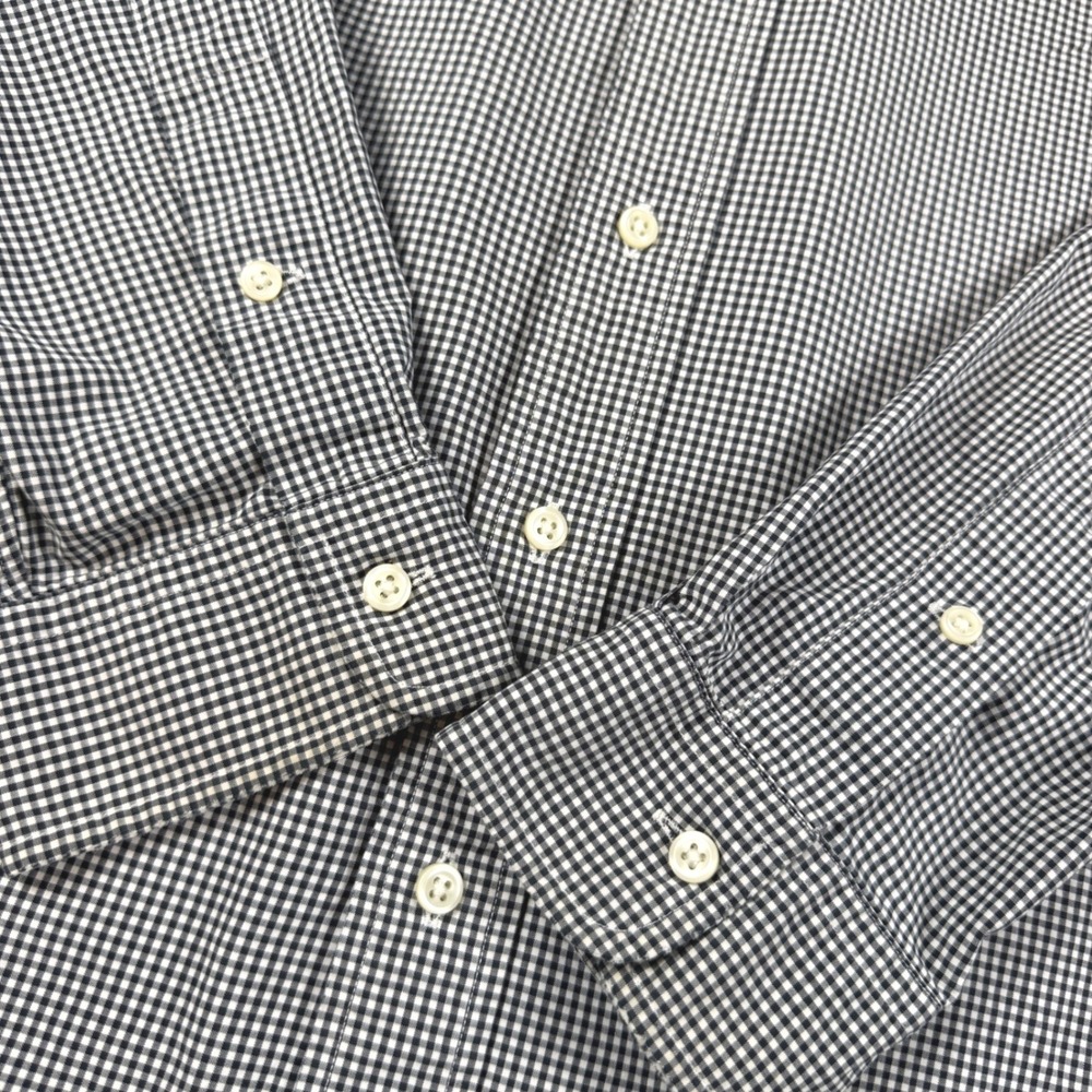 Ralph Lauren Button Down Shirt Mens XL Black Gingham Custom Fit Long Sleeve EUC - Picture 4 of 9